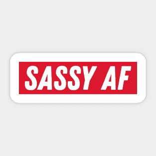 Streetwear Sassy AF Aesthetics Vaporwave Sticker